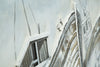 Mauro Ferretti Dipinto Su Tela Barche cm 120x3,7x80