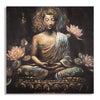 Mauro Ferretti Dipinto Su Tela Buddha -A- cm 100x3x100