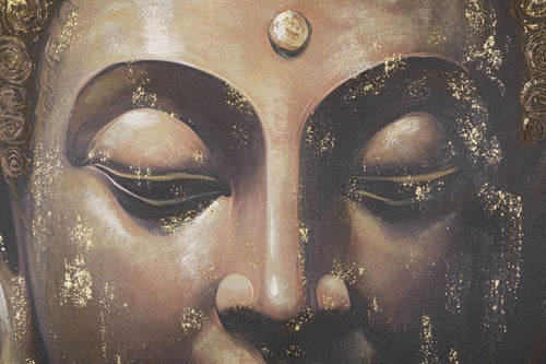 Mauro Ferretti Dipinto Su Tela Buddha -B- cm 100x3x100