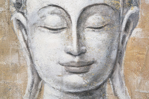 Mauro Ferretti Dipinto Su Tela Buddha Light -B- cm 80x3x120