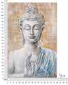 Mauro Ferretti Dipinto Su Tela Buddha Light -B- cm 80x3x120