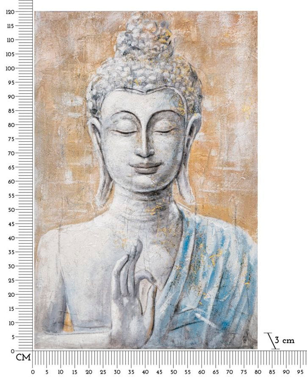 Mauro Ferretti Dipinto Su Tela Buddha Light -B- cm 80x3x120
