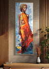 Mauro Ferretti Dipinto Su Tela C/Cornice Daphne -A- cm 52x4,5x152