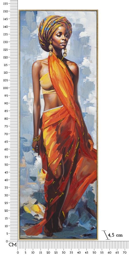 Mauro Ferretti Dipinto Su Tela C/Cornice Daphne -A- cm 52x4,5x152