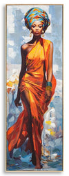 Mauro Ferretti Dipinto Su Tela C/Cornice Daphne -B- cm 52x4,5x152