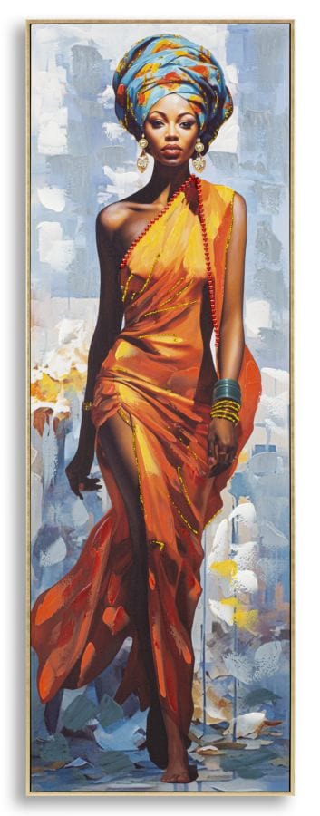 Mauro Ferretti Dipinto Su Tela C/Cornice Daphne -B- cm 52x4,5x152