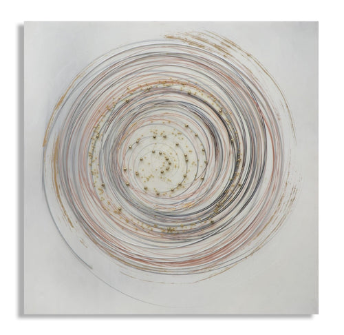 Mauro Ferretti Dipinto Su Tela Circle -A- cm 80x2,8x80