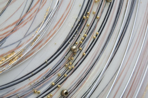 Mauro Ferretti Dipinto Su Tela Circle -A- cm 80x2,8x80
