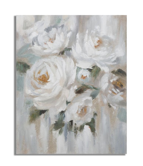 Mauro Ferretti Dipinto Su Tela Crem Flower cm 80x3,7x100