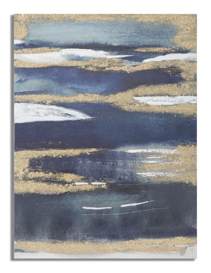 Mauro Ferretti Dipinto Su Tela Dark Blue cm 60x2,7x80