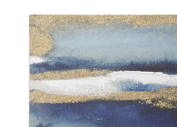 Mauro Ferretti Dipinto Su Tela Dark Blue cm 60x2,7x80