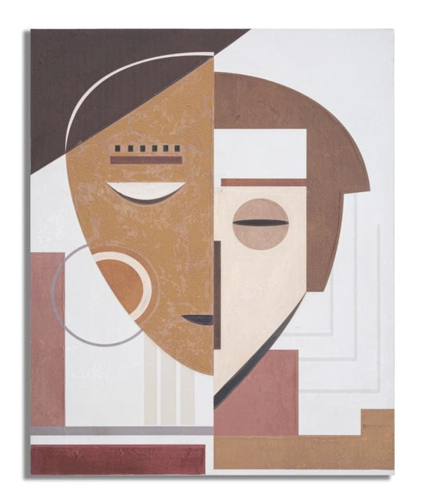 Mauro Ferretti Dipinto Su Tela Ethnic Face cm 80x3,7x100