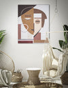 Mauro Ferretti Dipinto Su Tela Ethnic Face cm 80x3,7x100