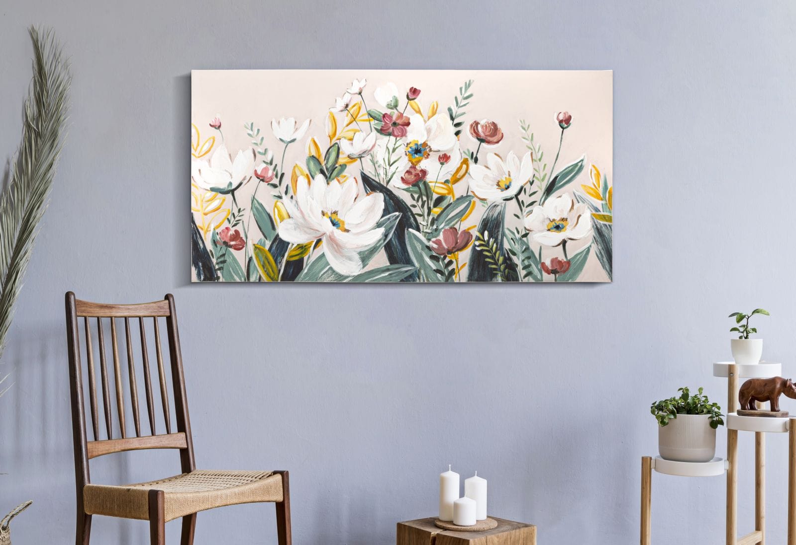 Mauro Ferretti Dipinto Su Tela Florville cm 120x2,8x60