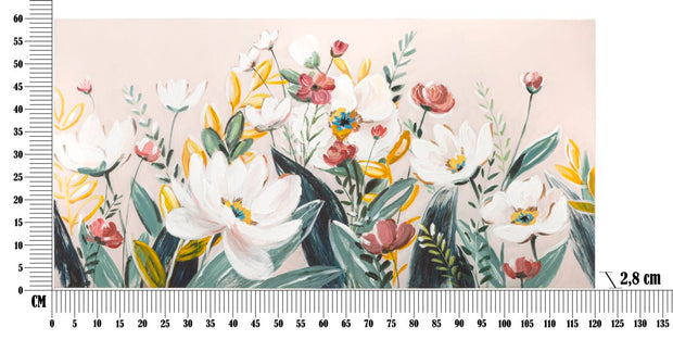 Mauro Ferretti Dipinto Su Tela Florville cm 120x2,8x60