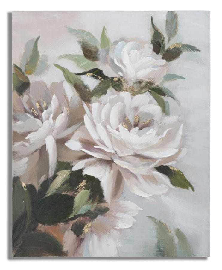 Mauro Ferretti Dipinto Su Tela Flower&Leaf cm 80x3,7x100