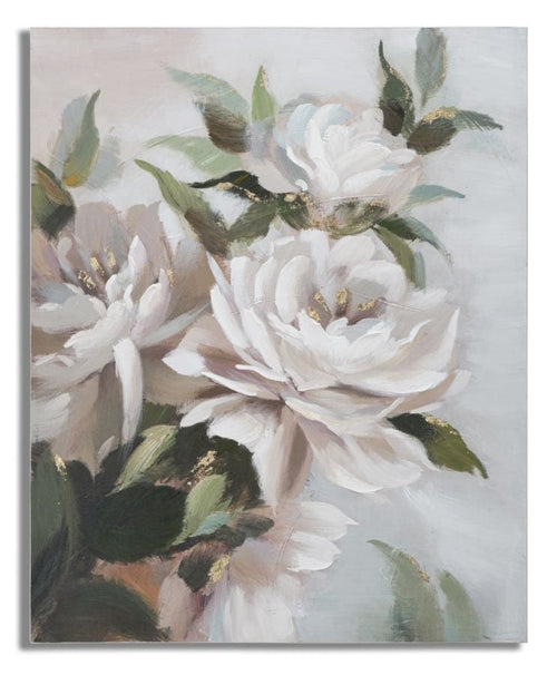 Mauro Ferretti Dipinto Su Tela Flower&Leaf cm 80x3,7x100