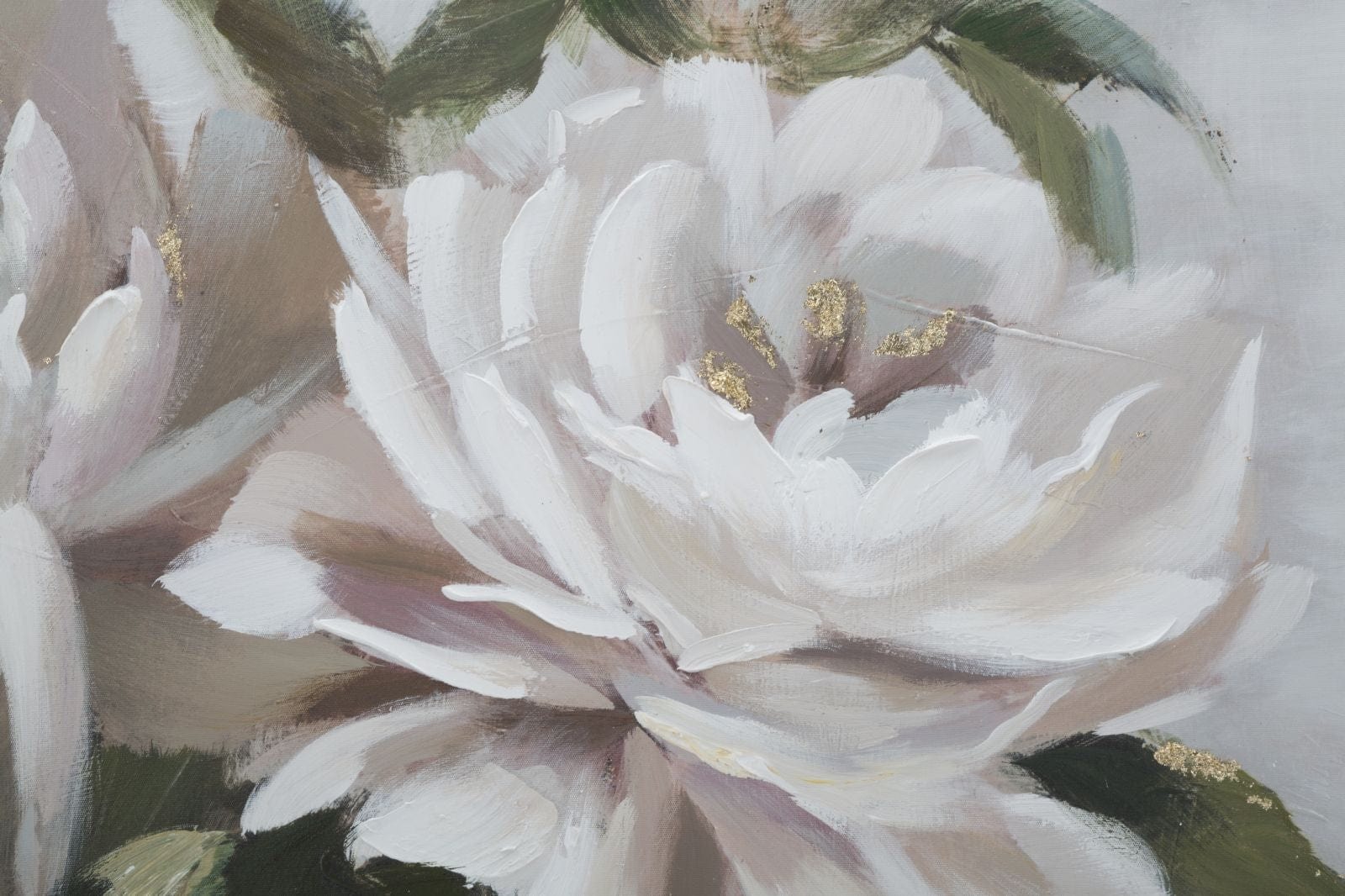Mauro Ferretti Dipinto Su Tela Flower&Leaf cm 80x3,7x100