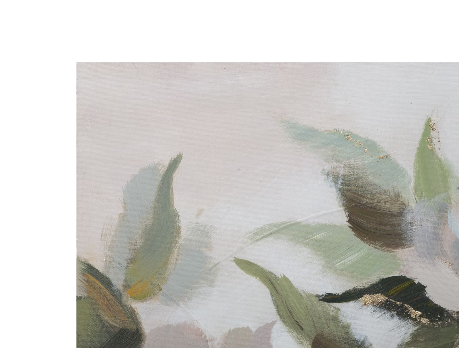 Mauro Ferretti Dipinto Su Tela Flower&Leaf cm 80x3,7x100