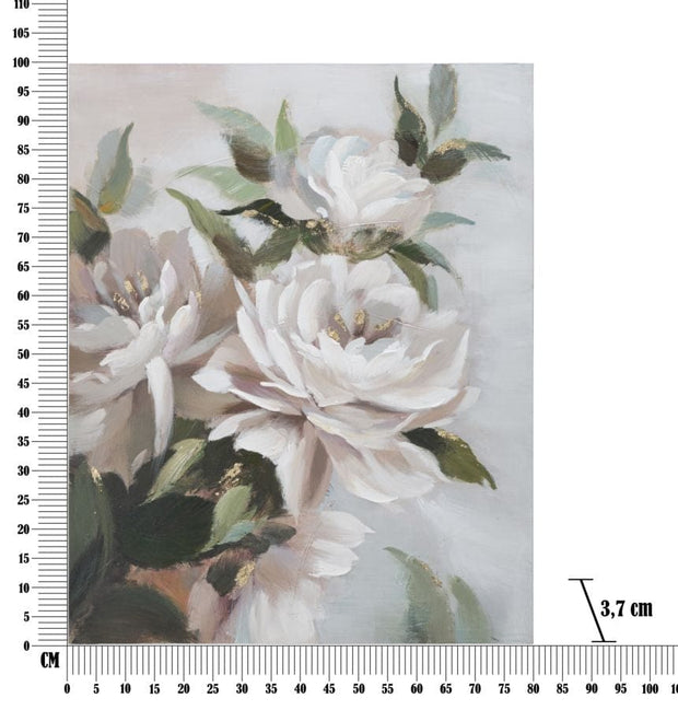 Mauro Ferretti Dipinto Su Tela Flower&Leaf cm 80x3,7x100