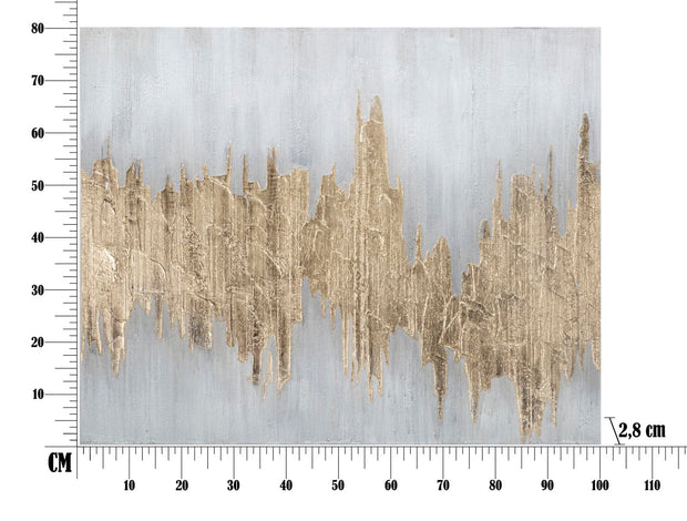 Mauro Ferretti Dipinto Su Tela Goldage cm 100x2,8x80