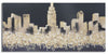 Mauro Ferretti Dipinto Su Tela Golden City cm 150x3,8x70