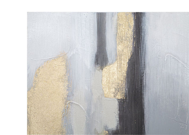 Mauro Ferretti Dipinto Su Tela Grey/Gold cm 80x2,8x100