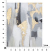 Mauro Ferretti Dipinto Su Tela Grey/Gold cm 80x2,8x100