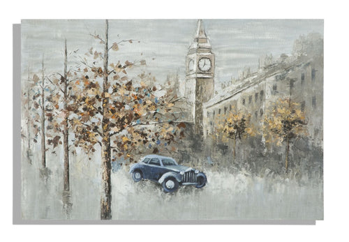 Mauro Ferretti Dipinto Su Tela London cm 120x3,7x80
