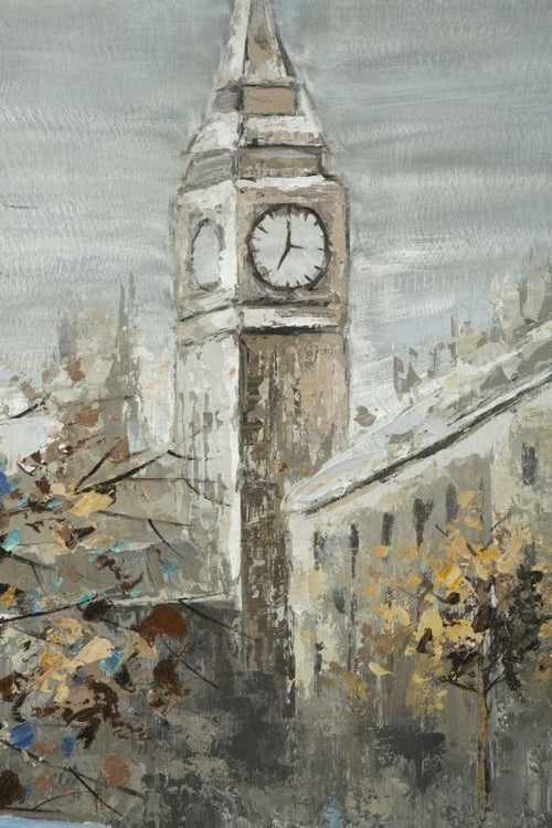 Mauro Ferretti Dipinto Su Tela London cm 120x3,7x80
