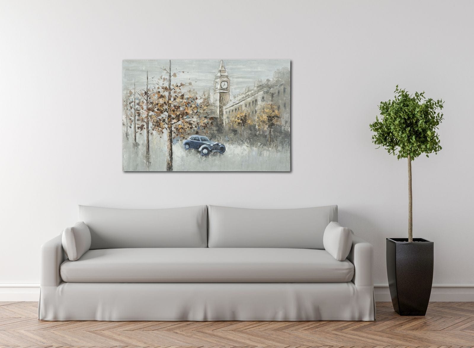 Mauro Ferretti Dipinto Su Tela London cm 120x3,7x80