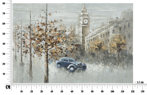 Mauro Ferretti Dipinto Su Tela London cm 120x3,7x80