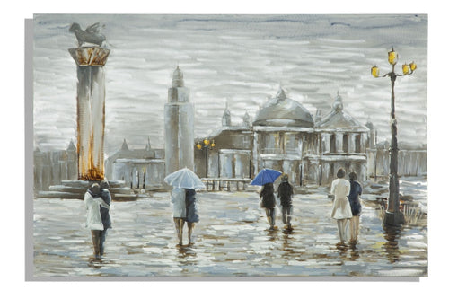 Mauro Ferretti Dipinto Su Tela Old City cm 120x3,7x80