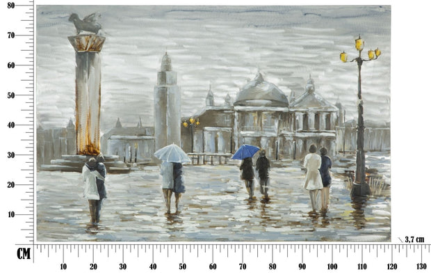 Mauro Ferretti Dipinto Su Tela Old City cm 120x3,7x80