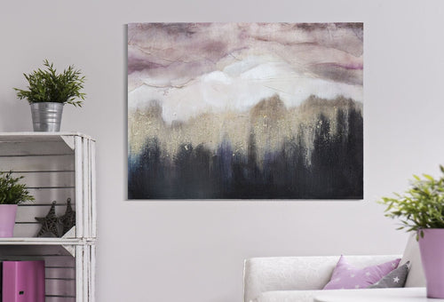 Mauro Ferretti Dipinto Su Tela Pink Mountain cm 80x2,7x60