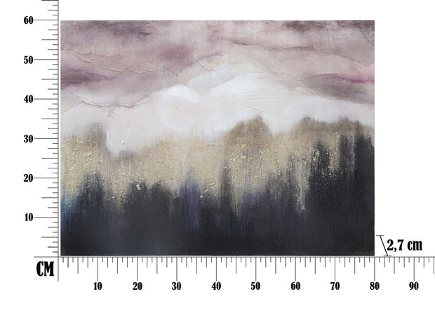Mauro Ferretti Dipinto Su Tela Pink Mountain cm 80x2,7x60