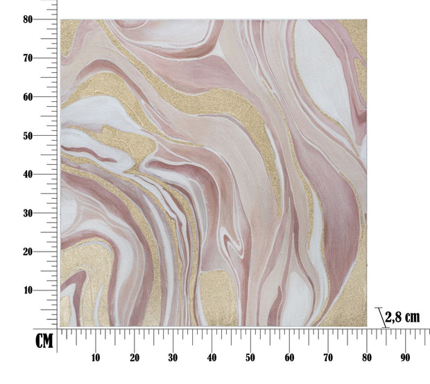 Mauro Ferretti Dipinto Su Tela Pinkly cm 80x2,8x80