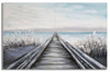 Mauro Ferretti Dipinto Su Tela Pontile cm 120x3,8x80