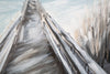 Mauro Ferretti Dipinto Su Tela Pontile cm 120x3,8x80
