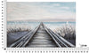 Mauro Ferretti Dipinto Su Tela Pontile cm 120x3,8x80