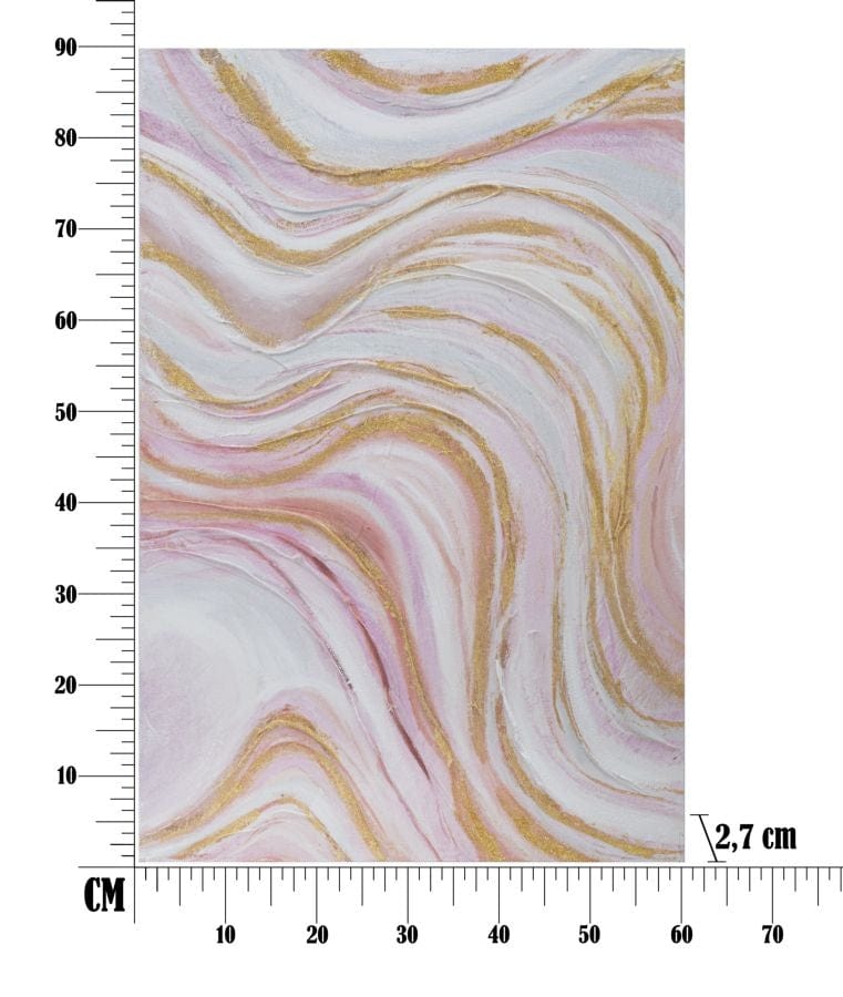 Mauro Ferretti Dipinto Su Tela Punkly cm 60x2,7x90