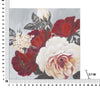 Mauro Ferretti Dipinto Su Tela Red Flower Square cm 90x3,7x90