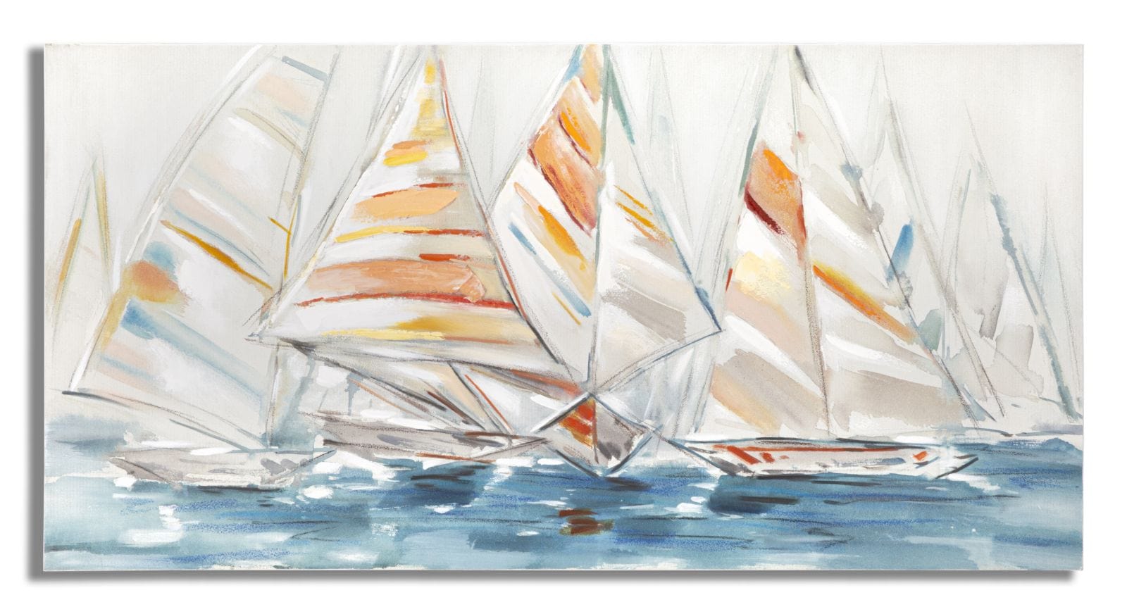 Mauro Ferretti Dipinto Su Tela Regata cm 140x2,8x70