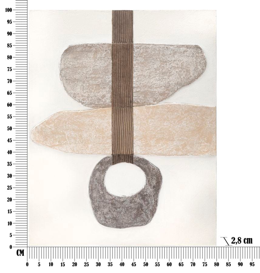 Mauro Ferretti Dipinto Su Tela Stony -A- cm 80x2,8x100