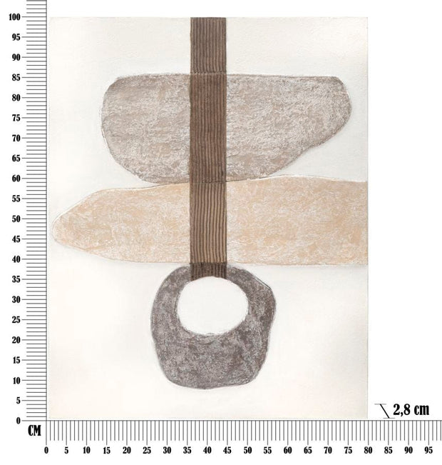 Mauro Ferretti Dipinto Su Tela Stony -A- cm 80x2,8x100