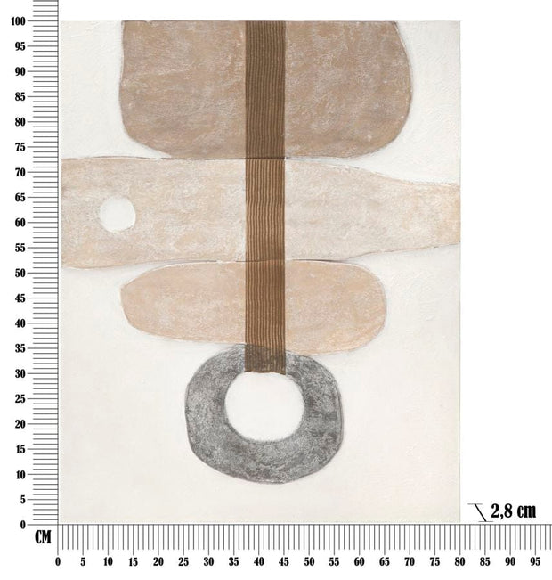 Mauro Ferretti Dipinto Su Tela Stony -B- cm 80x2,8x100