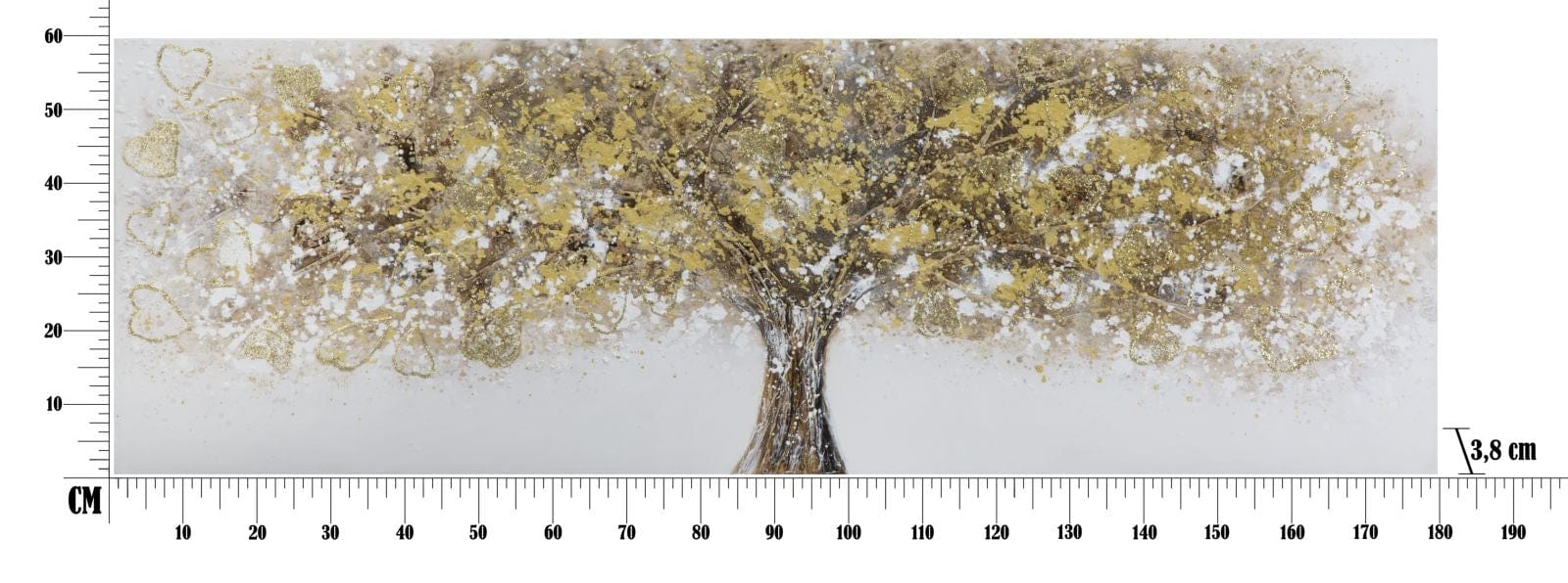 Mauro Ferretti Dipinto Su Tela Super Tree -A- cm 180x3,8x60