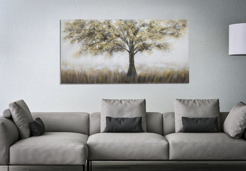 Mauro Ferretti Dipinto Su Tela Tree Dark -A- cm 140x3,8x70