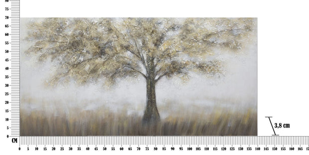 Mauro Ferretti Dipinto Su Tela Tree Dark -A- cm 140x3,8x70