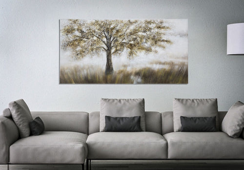 Mauro Ferretti Dipinto Su Tela Tree Dark -B- cm 140x3,8x70